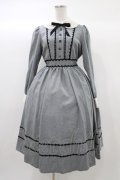 Innocent World / レナワンピース M グレー×クロ H-25-12-21-1028-IW-OP-NS-ZH