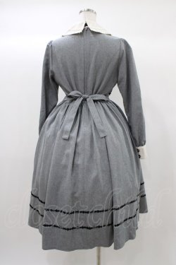 画像2: Innocent World / レナワンピース M グレー×クロ H-25-12-21-1028-IW-OP-NS-ZH