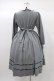 画像2: Innocent World / レナワンピース M グレー×クロ H-25-12-21-1028-IW-OP-NS-ZH (2)
