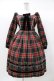 画像1: Angelic Pretty / Britishタータンワンピース Free グリーン H-25-12-21-1029-AP-OP-NS-ZH (1)