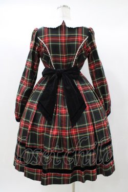 画像2: Angelic Pretty / Britishタータンワンピース Free グリーン H-25-12-21-1029-AP-OP-NS-ZH