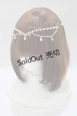 画像1: ALICE and the PIRATES / パールチェーンコーム  ゴールド H-25-12-21-066-PA-AC-NS-ZH