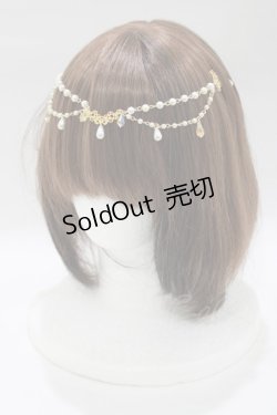 画像1: ALICE and the PIRATES / パールチェーンコーム  ゴールド H-25-12-21-067-PA-AC-NS-ZH