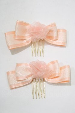 画像2: ALICE and the PIRATES / Schone Rose von Schwesternコーム  サーモンピンク H-25-12-21-068-PA-AC-NS-ZH