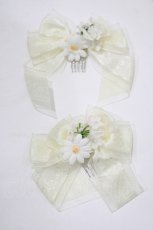 画像2: BABY,THE STARS SHINE BRIGHT / Trifolium仕立てのFairyコーム  オフ白 H-25-12-21-072-BA-AC-NS-ZH (2)