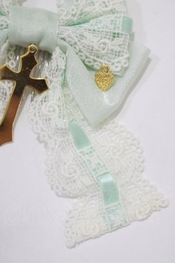 画像3: BABY,THE STARS SHINE BRIGHT / St.Cathedral〜ロザリオの誓い〜リボンコーム  ミント H-25-12-21-075-BA-AC-NS-ZH