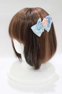 画像1: ALICE and the PIRATES / キャンディキャットリボンコーム  サックス H-25-12-21-077-PA-AC-NS-ZH