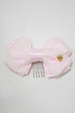 画像2: BABY,THE STARS SHINE BRIGHT / ローズプリンセスリボンコーム  ピンク H-25-12-21-079-BA-AC-NS-ZH