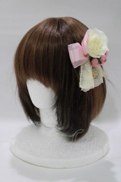 画像1: ALICE and the PIRATES / フルールリボンピンクリップ  ピンク H-25-12-21-080-PA-AC-NS-ZH