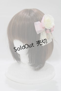 画像1: ALICE and the PIRATES / フルールリボンピンクリップ  ピンク H-25-12-21-080-PA-AC-NS-ZH