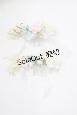 画像2: BABY,THE STARS SHINE BRIGHT / St.Mary Holy お花コーム  オフ白 H-25-12-21-082-BA-AC-NS-ZH