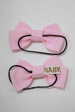 画像2: BABY,THE STARS SHINE BRIGHT / グログランリボンゴム  ピンク H-25-12-21-085-BA-AC-NS-ZH