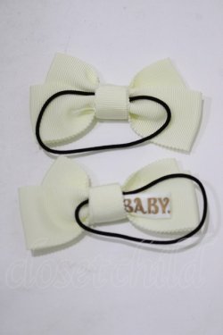 画像2: BABY,THE STARS SHINE BRIGHT / グログランリボンゴム  アイボリー H-25-12-21-086-BA-AC-NS-ZH