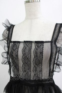 画像4: virally / 星名桜子 hsチュールエプロンジャンスカ L ブラック H-25-12-21-001-PU-OP-NS-ZH