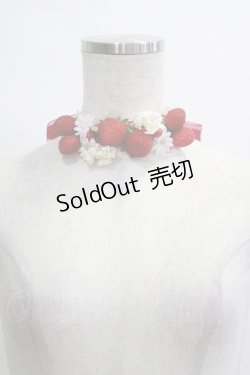 画像2: BABY,THE STARS SHINE BRIGHT / Strawberry Dropsチョーカー  エンジ H-25-12-21-016-BA-AC-NS-ZH