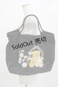 m petit by misako / くま刺繍ショッピングバッグ  ブラック H-25-12-21-003-LO-ZA-NS-ZH