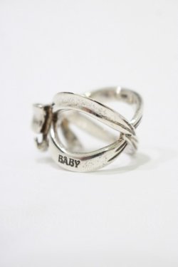 画像2: BABY,THE STARS SHINE BRIGHT / ラッピングリボンリング 13号 シルバー925 H-25-12-21-024-BA-AC-NS-ZH