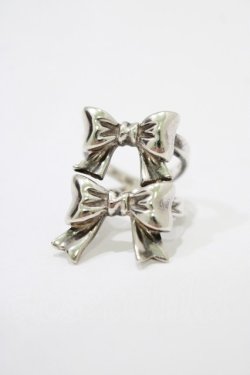 画像1: BABY,THE STARS SHINE BRIGHT / ダブルリボンリング 9号 シルバー925 H-25-12-21-028-BA-AC-NS-ZH