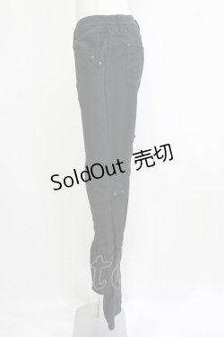 画像2: alice auaa / 切替風ストレートパンツ タグダメージにより表記なし ブラック H-25-12-22-023-AA-PA-KB-ZH