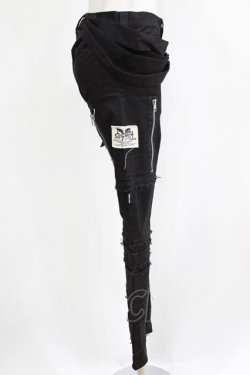 画像2: STIGMATA / ダメージパンツ XS ブラック H-25-12-22-025-GO-PA-KB-ZH