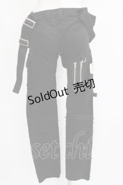 画像3: STIGMATA / ダメージパンツ XS ブラック H-25-12-22-025-GO-PA-KB-ZH