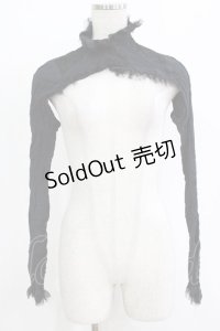 alice auaa / 楊柳切替ショートボレロ  ブラック H-25-12-22-028-AA-TO-KB-ZH