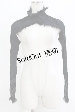 画像1: alice auaa / 楊柳切替ショートボレロ  ブラック H-25-12-22-028-AA-TO-KB-ZH