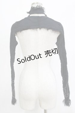 画像3: alice auaa / 楊柳切替ショートボレロ  ブラック H-25-12-22-028-AA-TO-KB-ZH