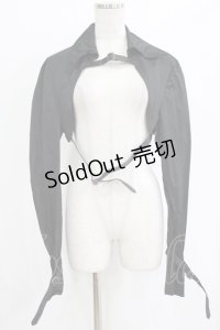 alice auaa / 前ベルトジャケット 1（メンズサイズ） ブラック H-25-12-22-029-AA-TO-KB-ZH