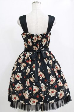 画像3: abilletage / シュガーカップ柄ジャンパースカート  ブラック H-25-12-22-003-GO-OP-KB-ZH