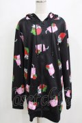 NieR Clothing / 総柄ZIPパーカー  いちごみるく/Nierちゃん H-25-12-22-037-PU-TO-KB-ZH