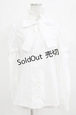 画像1: MIHO MATSUDA / ブラウス・ラウド M ホワイト H-25-12-22-038-GO-BL-KB-ZH