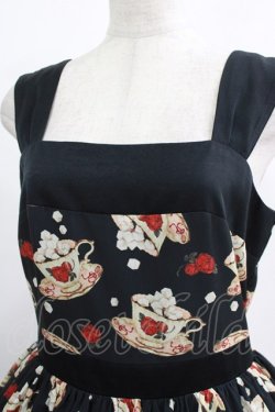 画像5: abilletage / シュガーカップ柄ジャンパースカート  ブラック H-25-12-22-003-GO-OP-KB-ZH