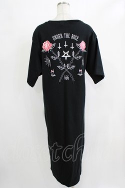 画像3: HELL CAT PUNKS / ZIPロングTシャツワンピ  黒×赤 H-25-12-22-042-PU-OP-KB-ZH