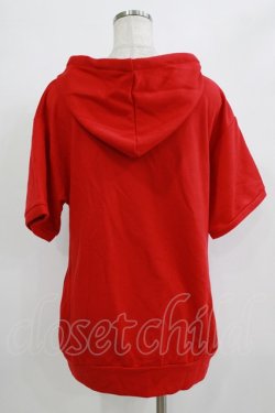 画像3: HELL CAT PUNKS / 半袖プルパーカー  赤 H-25-12-22-043-PU-TO-KB-ZH