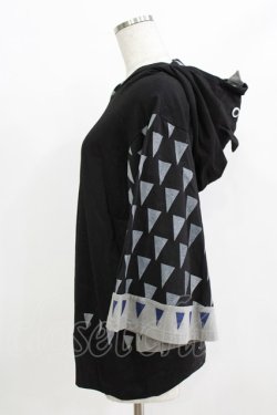 画像2: 西麻布サーカス団 / プリントスリーブプルパーカー  黒 H-25-12-22-044-HN-TO-KB-ZH