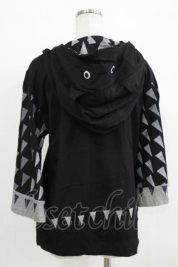 画像3: 西麻布サーカス団 / プリントスリーブプルパーカー  黒 H-25-12-22-044-HN-TO-KB-ZH