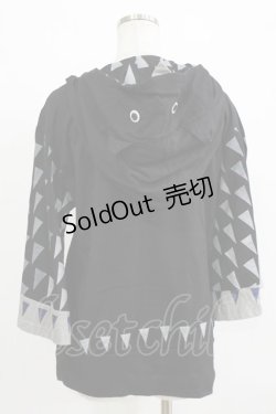 画像3: 西麻布サーカス団 / プリントスリーブプルパーカー  黒 H-25-12-22-044-HN-TO-KB-ZH