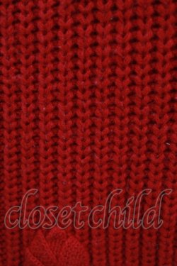 画像4: Candy Stripper / TULIP LOVER KNIT ONE-PIECE  RED H-25-12-22-046-PU-OP-KB-ZH