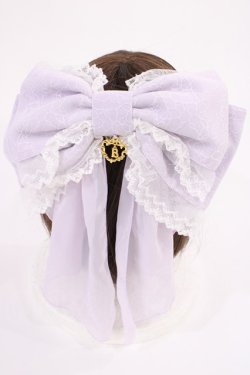 画像1: BABY,THE STARS SHINE BRIGHT / Dreamyリボンバレッタ  ラベンダー H-25-12-22-1038-BA-AC-NS-ZH