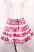 LIZ LISA / チェックスカート Free ピンク H-25-12-22-1012-LO-SK-NS-ZH