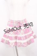 LIZ LISA / チェックスカート Free ピンク H-25-12-22-1012-LO-SK-NS-ZH