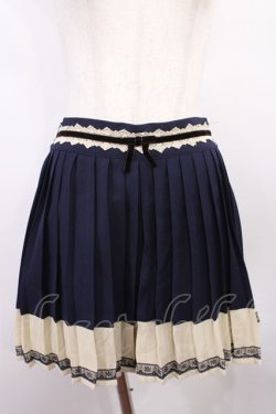 画像1: axes femme / プリーツスカパン M ネイビー H-25-12-22-1013-AX-SK-NS-ZH