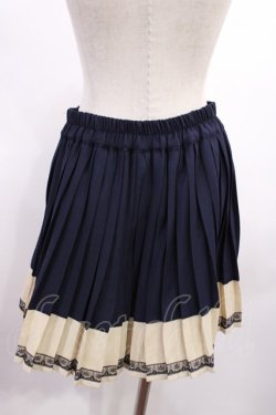 画像2: axes femme / プリーツスカパン M ネイビー H-25-12-22-1013-AX-SK-NS-ZH