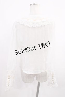 画像3: BABY,THE STARS SHINE BRIGHT / A Little Princess ストライプシフォンブラウス Free オフ H-25-12-22-1016-BA-BL-NS-ZH