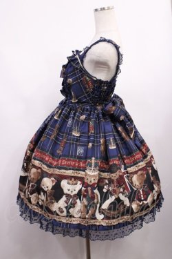 画像2: Angelic Pretty / British Bear SpecialジャンパースカートSet Free ネイビー H-25-12-22-1002-AP-OP-NS-ZH