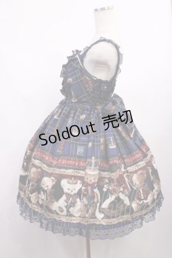 画像2: Angelic Pretty / British Bear SpecialジャンパースカートSet Free ネイビー H-25-12-22-1002-AP-OP-NS-ZH