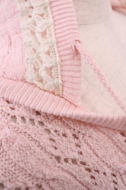 画像3: LIZ LISA / 透かし編みパーカー Free ピンク H-25-12-22-1022-LO-TO-NS-ZH