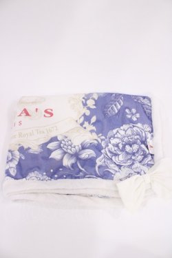 画像2: m petit by misako / NINA’Sコラボブランケット  ブルー H-25-12-22-1032-LO-ZA-NS-ZH