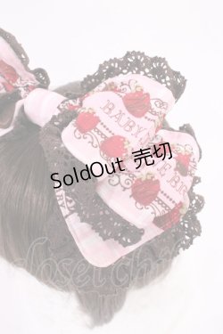 画像2: BABY,THE STARS SHINE BRIGHT / Strawberry Loves Chocolate柄カチューシャ  ピンク H-25-12-22-1035-BA-AC-NS-ZH